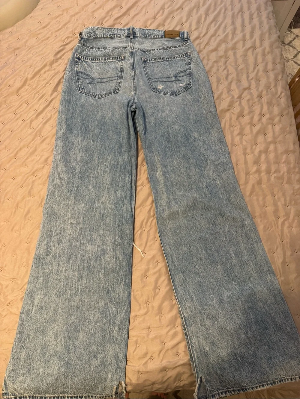 (LONG LENGTH) Distressed Dream Drapey Women's Jeans